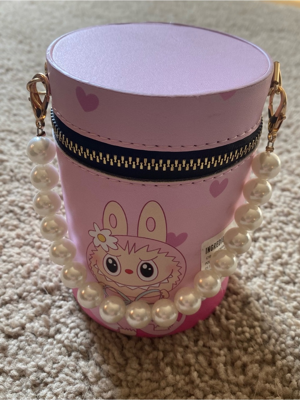 Labubu The Monsters themed 18 lip gloss 1 eyeshadow and case